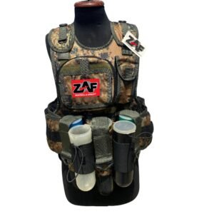 11 pod paintball vest camo colour
