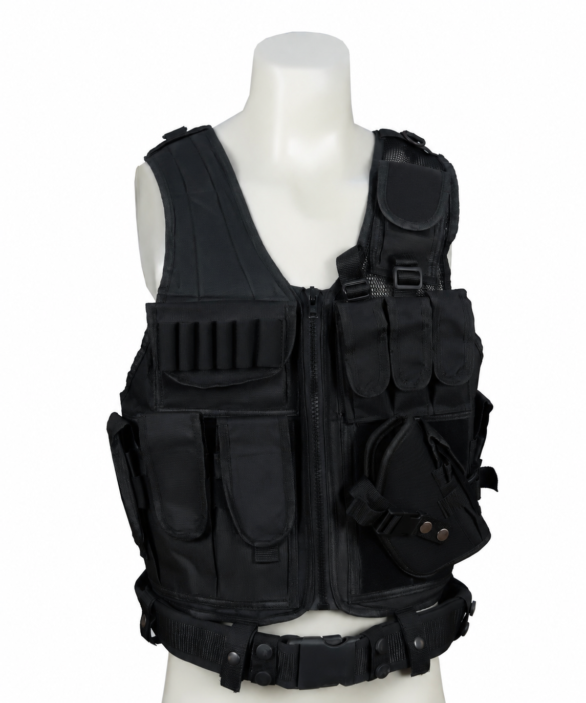 Tactical Airsoft Vest – Adjustable Lightweight Combat Vest with Multi-Purpose Storage Pouches